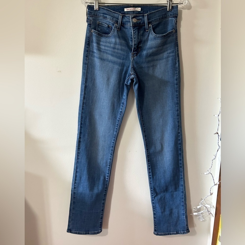 Levi’s Shaping Straight 314 Blue Jeans – Size 26‎